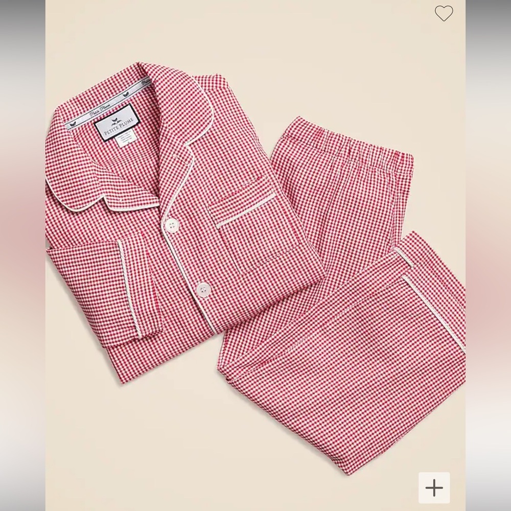 Red Checkered Kids Pajama Set